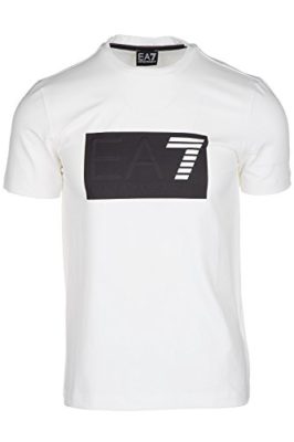 Emporio-Armani-EA7-mens-short-sleeve-t-shirt-crew-neckline-jumper-white-0