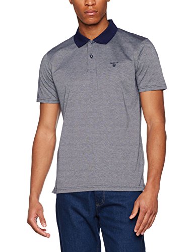 Gant Men's O1. Jacquard Pattern Ss Rugger Polo Shirt