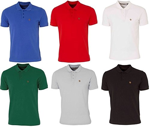 MENS POLO T-SHIRTS EZPL310 SHORT SLEEVE CASUAL IN 6 COLOURS ALL SIZES ...