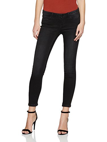 Noisy May Women's Nmeve Lw Ss Ankle Zip Black Noos Jeans