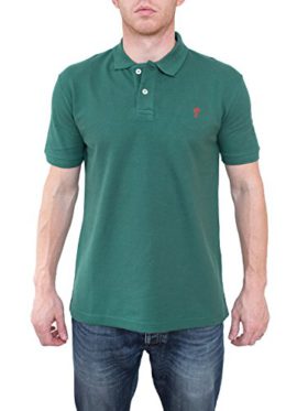 Prestbury-Mens-Pique-Cotton-Green-Plain-Polo-Shirt-0