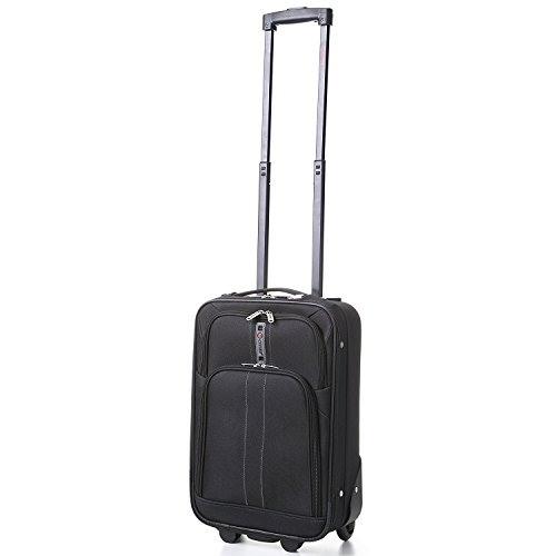 5 Cities Super Lightweight 2 Wheel Trolley Luggage Suitcase