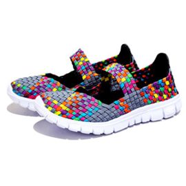 Blivener-Women-Woven-Light-Weight-Elastic-Trainer-Comfort-Slip-On-Sport-Water-Shoes-0-1