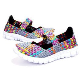 Blivener-Women-Woven-Light-Weight-Elastic-Trainer-Comfort-Slip-On-Sport-Water-Shoes-0-2