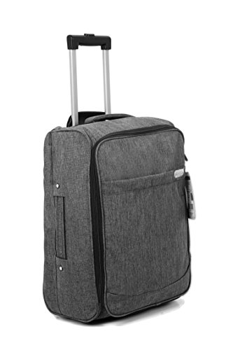 Cabin Bag Trolley with Wheels Hand Luggage Flight Bags Suit Case for Easyjet, British Airways ...