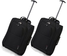 Set-of-2-2155cm-5-Cities-Cabin-Approved-Hand-Luggage-Lightweight-Trolley-Bags-for-RyanairEasyjet-0