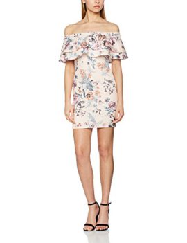 New-Look-Womens-Print-Double-Layer-Bardot-Dress-0