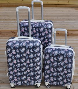 SUITCASE-Shabby-Rose-Navy-Blue-Polka-Dot-Medium-25-CASE-WEEKEND-TRAVEL-BAG-ABS-0-3