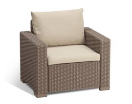 Allibert-by-Keter-California-Outdoor-Garden-Armchair-Cappuccino-with-Sand-Cushion-0