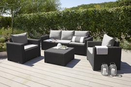 Allibert-by-Keter-California-Outdoor-Garden-Armchair-with-Cool-Grey-Cushion-BlackGraphite-0-1