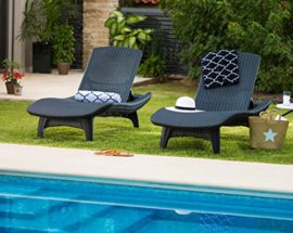 Keter-Pacific-Outdoor-Adjustable-2-Sun-Lounger-Chairs-and-Side-Table-Set-3-Piece-Graphite-0-2