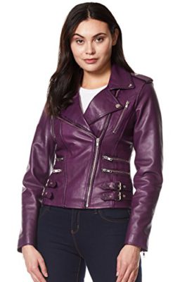 Carrie-Hoxton-MYSTIQUE-Ladies-Leather-Jacket-Purple-Motorcycle-Designer-Napa-Biker-Style-7113-0