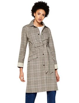 FIND-Womens-Check-Trench-Coat-with-Solid-Back-0