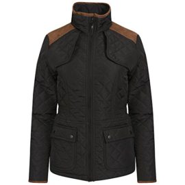 Ladies-Womens-Collar-Padded-Girls-Quilted-Contrast-Patchwork-Winter-Warm-Coat-Zip-Trendy-Jacket-UK-12-Black-0