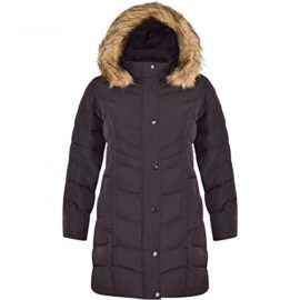 Spindle-Womens-Long-Chevron-Quilted-Padded-Winter-Coat-Jacket-Fur-Parka-Zip-Pockets-0