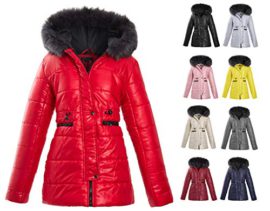 Womens-Ladies-Faux-Fur-Hooded-Padded-Quilted-Longline-Zip-Up-Puffer-Collar-Jacket-Coat-Size-8-10-12-14-16-0