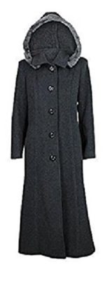 Womens-Wool-Cashmere-Faux-Fur-Trim-Hooded-Long-Winter-Coat-26-Charcoal-Grey-0