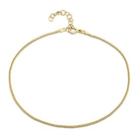 Amberta-Gold-Plated-on-925-Sterling-Silver-Adjustable-Anklet-Classic-Chain-Ankle-Bracelets-9-to-10-inch-Flexible-Fit-0