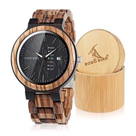 BOBO-BIRD-Mens-Wooden-Watch-Analog-Quartz-with-Week-Display-Lightweight-Handmade-Wood-Wrist-Watch-for-Men-0