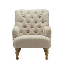 Birlea-Padstow-Easy-Fireside-Chair-Traditional-Buttoned-Wheat-Fabric-Armchair-0-0