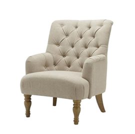 Birlea-Padstow-Easy-Fireside-Chair-Traditional-Buttoned-Wheat-Fabric-Armchair-0-1