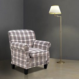 Britoniture-Tartan-Fabric-Armchair-Country-Style-Accent-Chair-Living-Room-Office-0-0