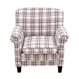 Britoniture-Tartan-Fabric-Armchair-Country-Style-Accent-Chair-Living-Room-Office-0