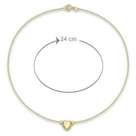 Carissima-Gold-9ct-Yellow-Gold-Heart-Charm-Box-Chain-Anklet-of-24cm95-0-2