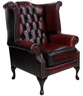 Chesterfield-Queen-Anne-Wing-Chair-Antique-Oxblood-Leather-0-0