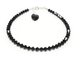 Dent-Designs-Sterling-Silver-and-Jet-Black-Crystal-Handmade-Heart-Anklet-Made-with-Swarovski-Elements-0