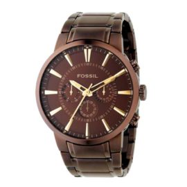 FOSSIL-Million-Dollar-Brown-Chronograph-Stainless-Steel-Watch--Analogue-Mens-Watch-with-Quartz-Movements-Stopwatch-and-Timer-Functionality-0-0