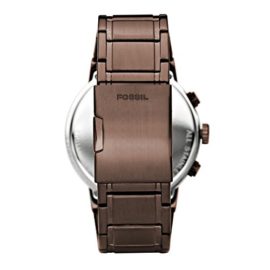 FOSSIL-Million-Dollar-Brown-Chronograph-Stainless-Steel-Watch--Analogue-Mens-Watch-with-Quartz-Movements-Stopwatch-and-Timer-Functionality-0-2