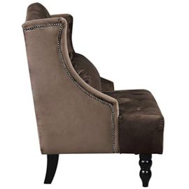 HOMCOM-Tall-Wing-Back-Tufted-Chair-Accent-Vintage-Club-Chair-Reclining-Cinema-Living-Room-Furniture-Nailhead-Sofa-Chair-0-3