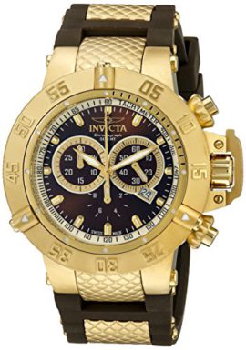 Invicta-Mens-Quartz-Watch-with-Black-Dial-Chronograph-Display-and-Black-Plastic-Strap-5515-0