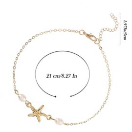 Jovono-Beach-Anklets-Ankle-Bracelets-Foot-Chain-for-Women-and-Girls-Gold-0-0