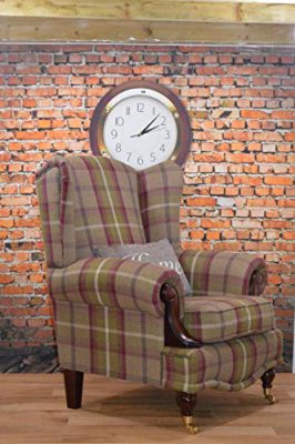 Metro-Furniture-North-East-Ltd-VIP-Wing-Back-Cottage-Chair-in-Green-and-Purple-Balmoral-Heather-Tartan-0