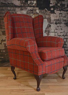 Metro-Furniture-Wing-Back-Queen-Anne-Cottage-Chair-Deep-Claret-Red-Arm-Chair-0