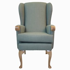 NEW-Canterbury-Orthopedic-High-Seat-Chair-2119-or-Petite-17-Seat-Height-Seat-width-18-Upholstered-in-Impervious-Aqua-coloured-Fabric-0