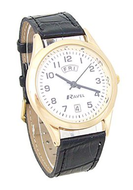 Ravel-Mens-Classic-Gold-3-Hand-Day-Date-Watch-on-Black-PU-Croco-Strap-R0706161-0