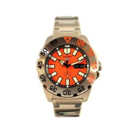 Seiko-SRP-483-5-Sports-Mens-Automatic-Watch-Analogue-Dial-Steel-Bracelet-GreyOrange-0-1