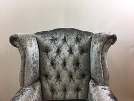 Steel-Grey-Crushed-Velvet-Queen-Anne-Wing-Chair-with-silver-studs-black-legs-0-0