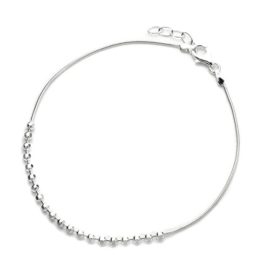 Sterling-Silver-Snake-and-Facet-Bead-Anklet-10-Inches-0