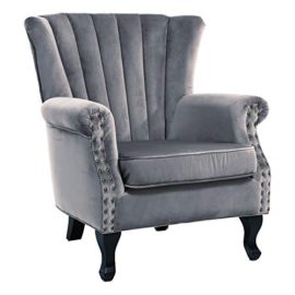 Warmiehomy-Armchair-Velvet-Upholstered-Accent-Chair-Armchair-Wing-Back-Fireside-Chair-with-Solid-Wooden-Legs-for-Living-Room-Bedroom-0-0