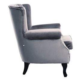 Warmiehomy-Armchair-Velvet-Upholstered-Accent-Chair-Armchair-Wing-Back-Fireside-Chair-with-Solid-Wooden-Legs-for-Living-Room-Bedroom-0-1