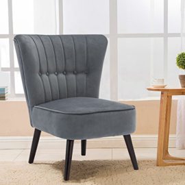 Warmiehomy-Modern-Velvet-Occasional-Chair-Buttoned-Chair-Upholstered-Accent-Chair-with-Oak-Legs-for-Bedroom-Living-Room-Hallway-0