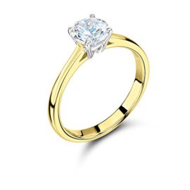 ABELINI-9K-Yellow-Gold-Certified-I1HI-100-Natural-Round-Solitaire-Diamond-Engagement-Rings-Available-in-010-100CT-0