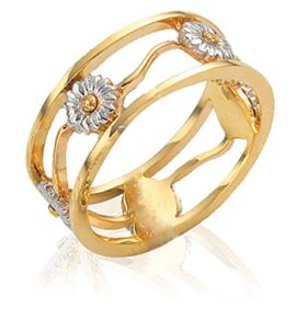 Clogau-Gold-9ct-Yellow-and-White-Gold-Daisy-Ring-0