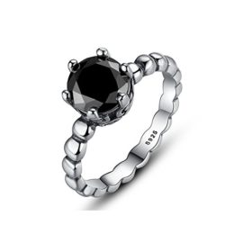 Doti-Style-925-Sterling-Silver-Black-Spinel-Bubble-Ring-0