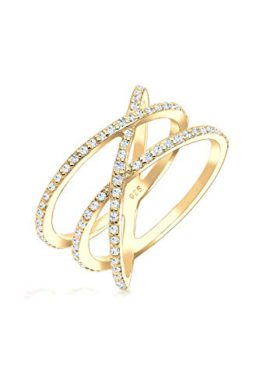 Elli-Womens-925-Sterling-Silver-Xilion-Cut-Zirconia-Crossed-Ring-0