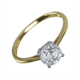 Ivy-Gems-9ct-Yellow-Gold-1ct-Finest-100-Cut-Swiss-Cubic-Zirconia-Round-Solitaire-Ring-0